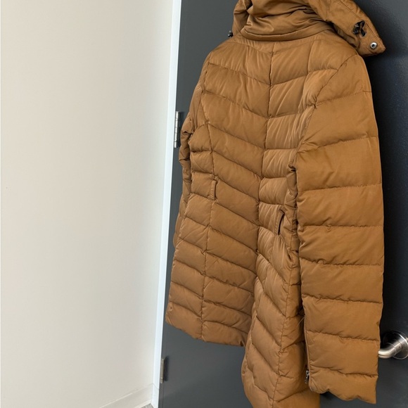 Zara L GUC Down filled golden brown Women's Padded Ski Jacket - Brown - Picture 7 of 12